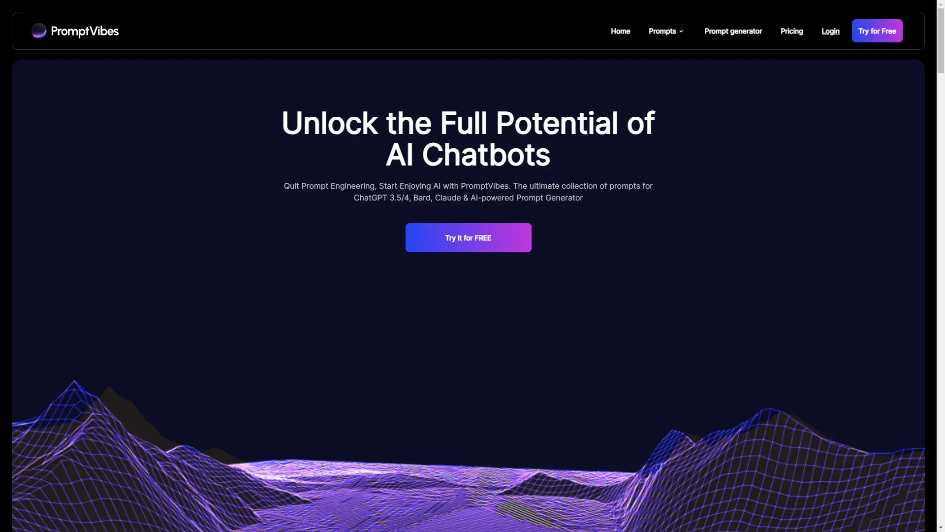 PromptVibes - Prompt Generator screenshot
