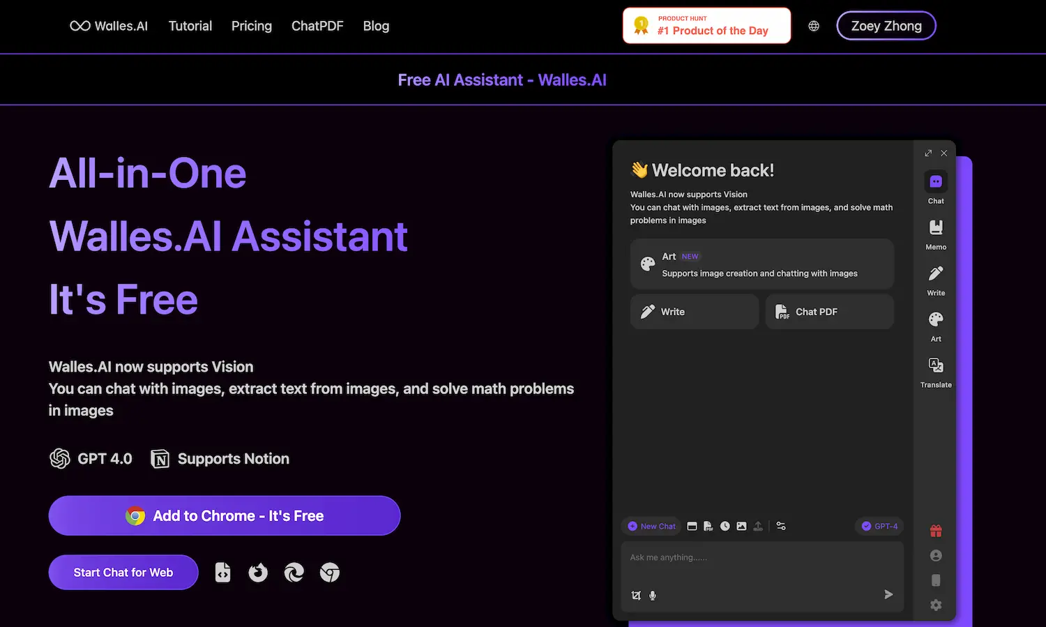 Walles.AI - Free AI Assistant screenshot