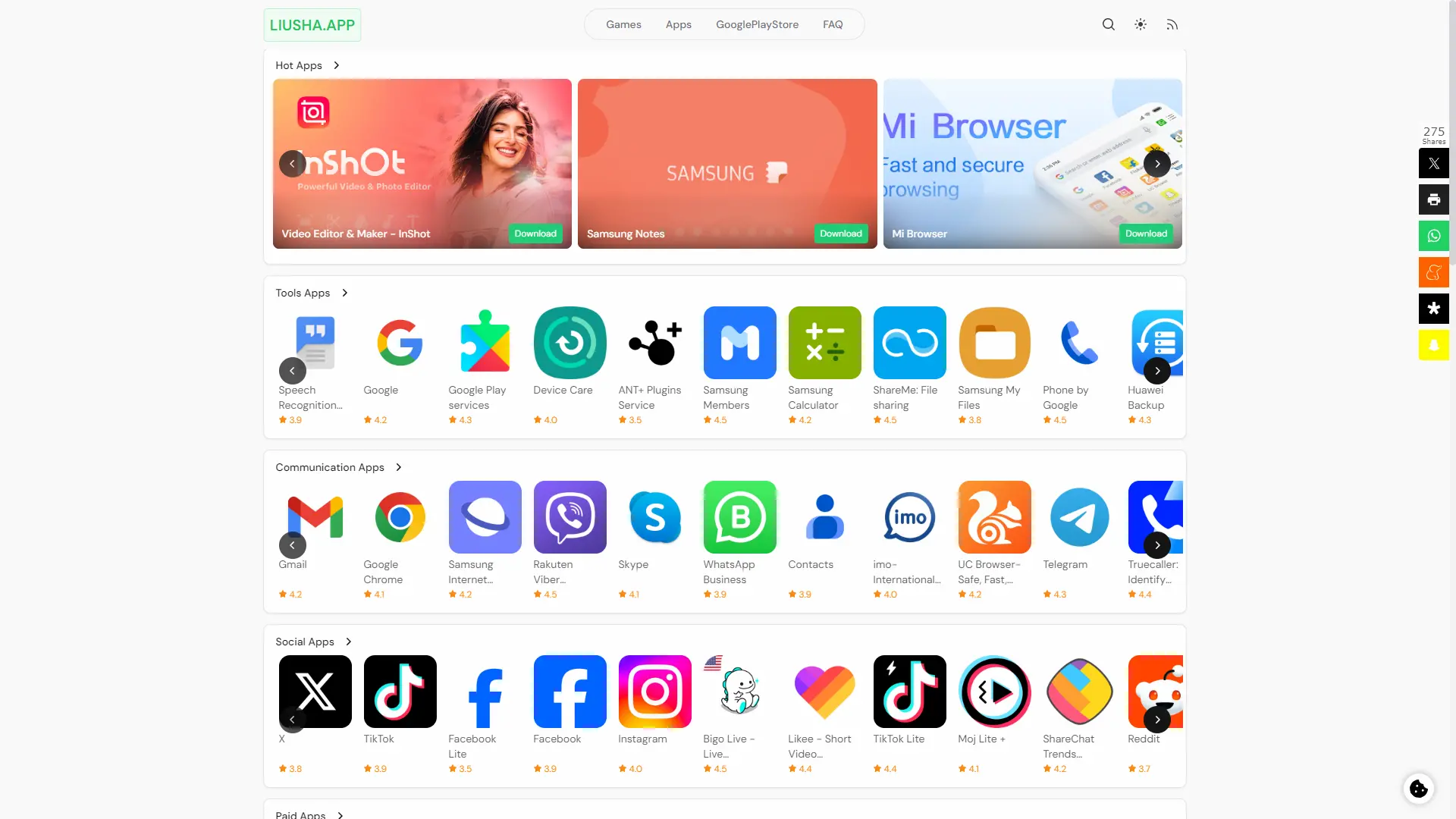 liusha free apk download pricing and features