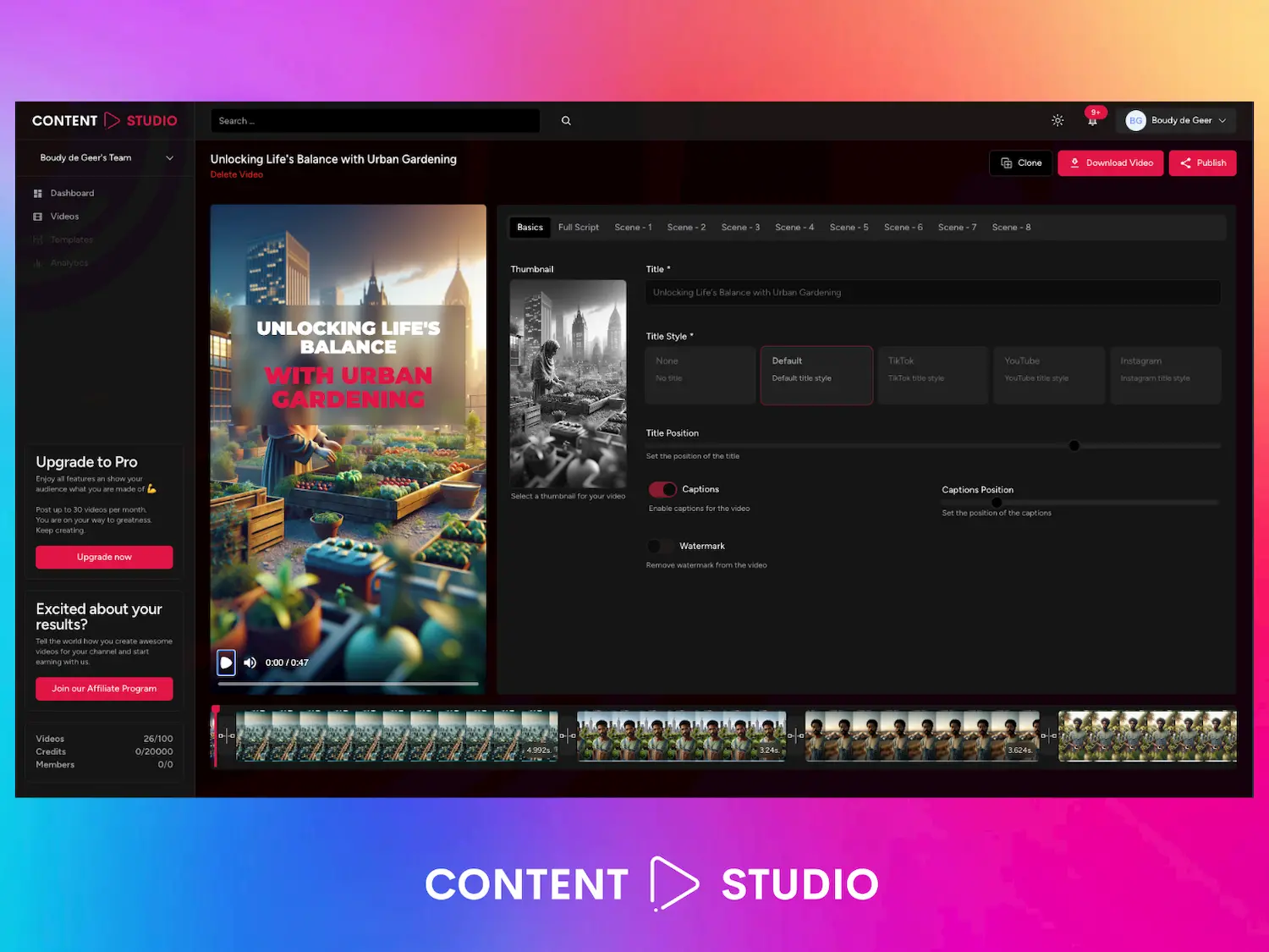 ContentStudio AI pricing and features