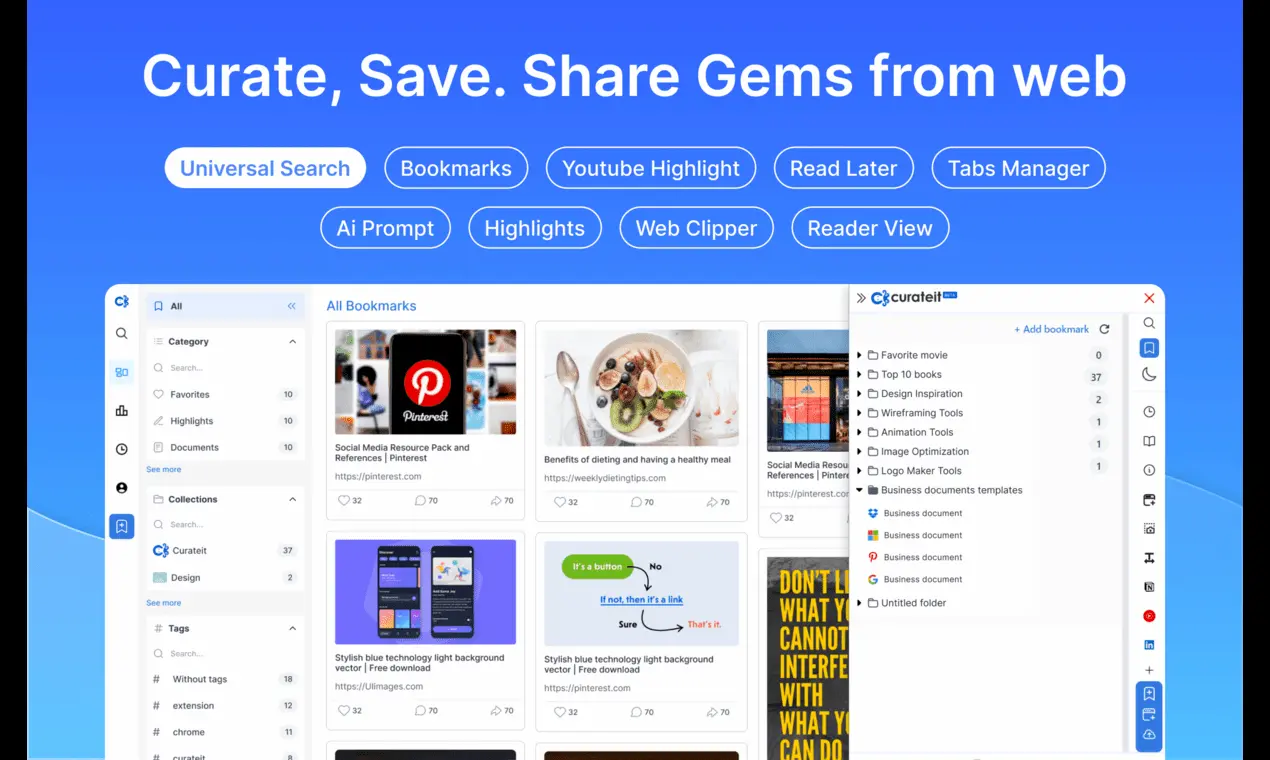 CurateIt Official website