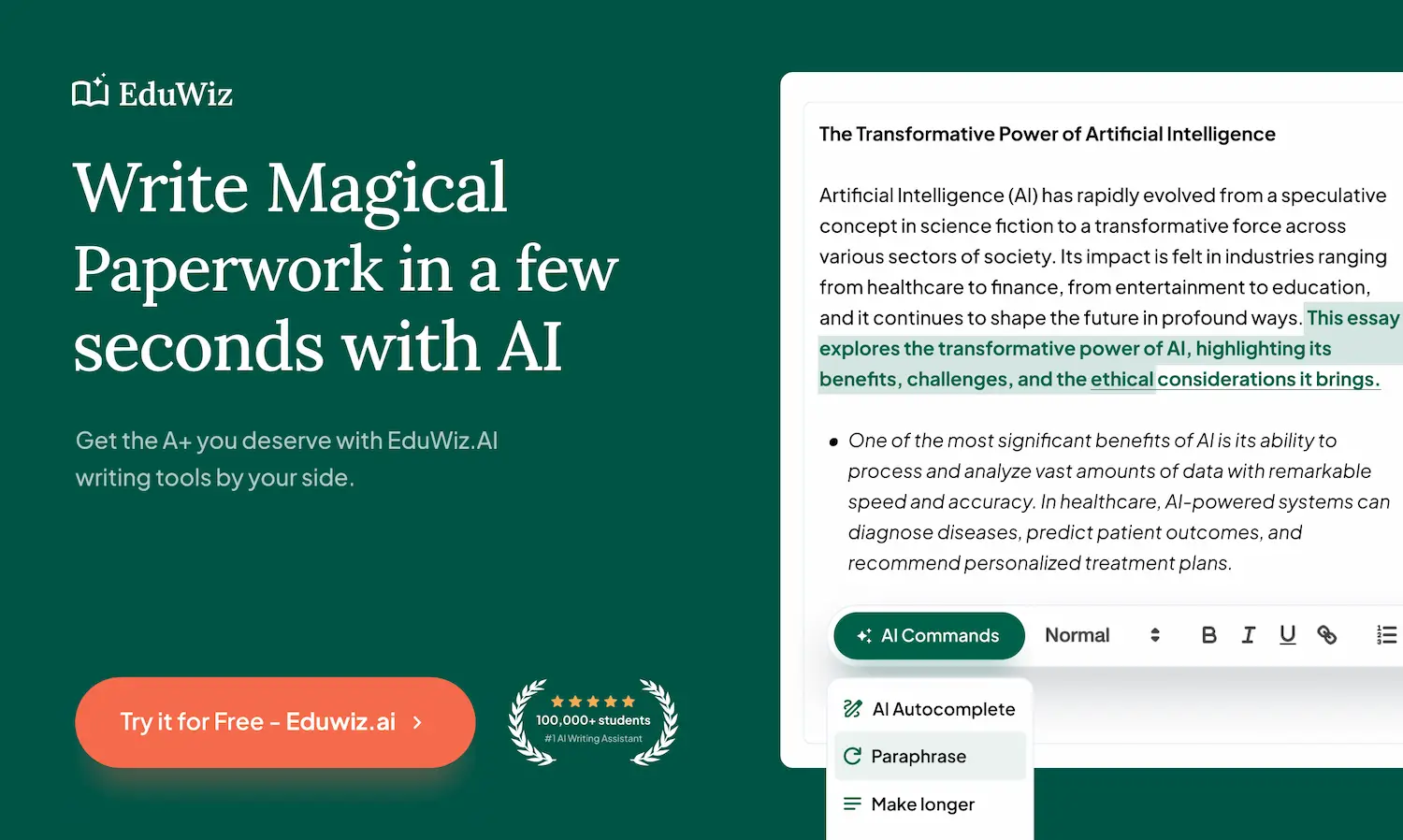 EduWiz.AI screenshot