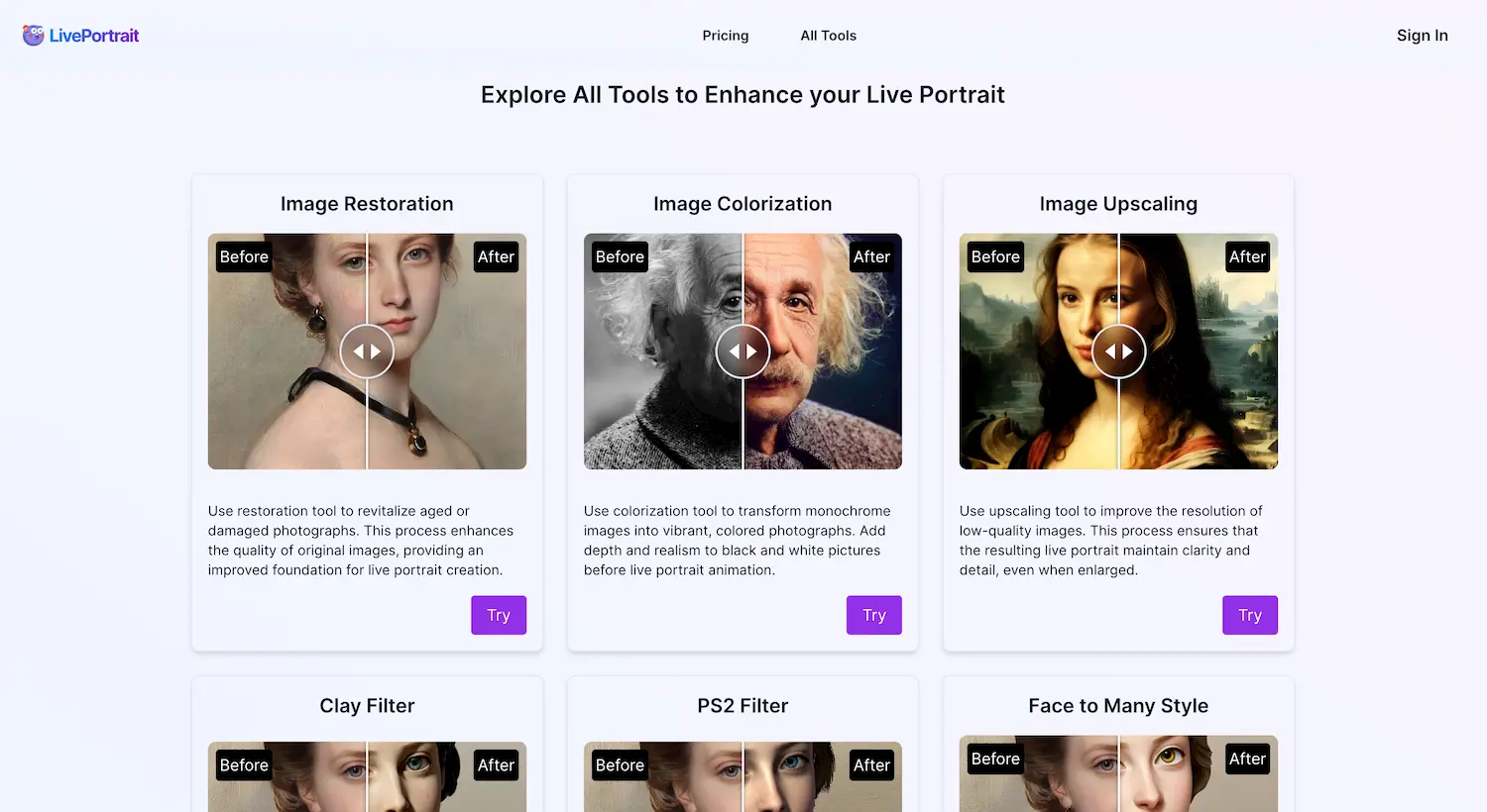 LivePortrait pricing and features