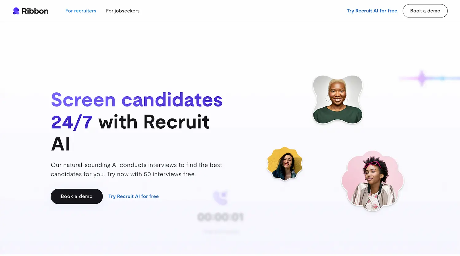 Recruit AI by Ribbon screenshot