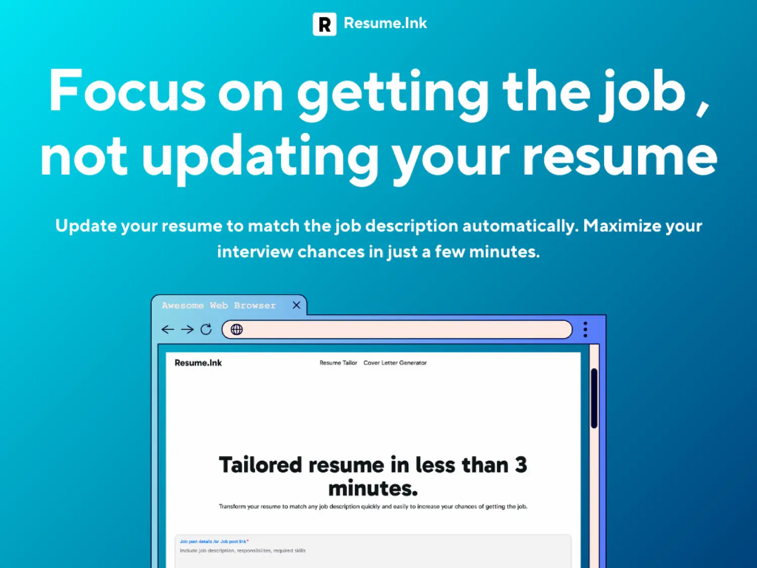Resume Ink screenshot