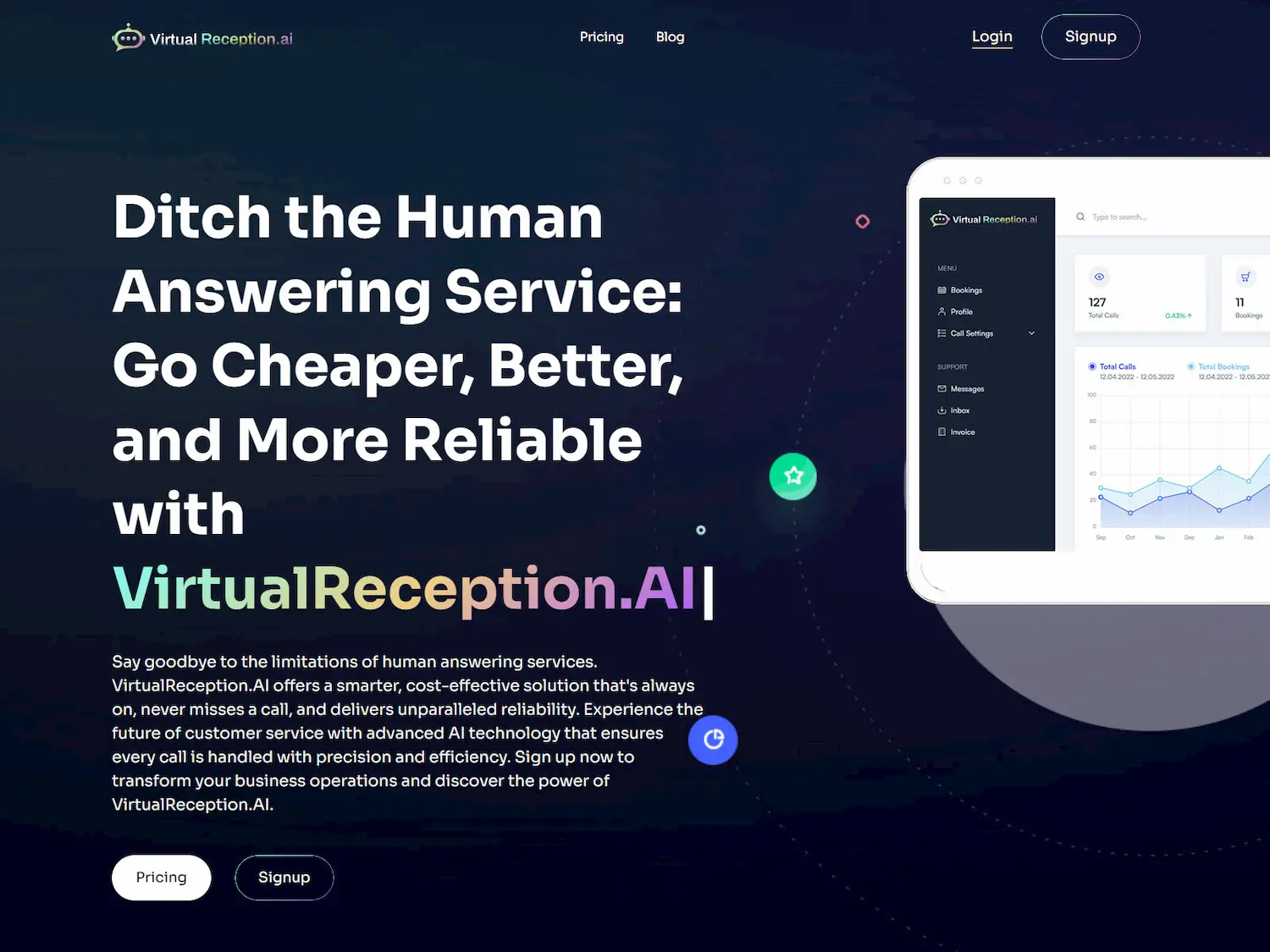 VirtualReception.AI screenshot