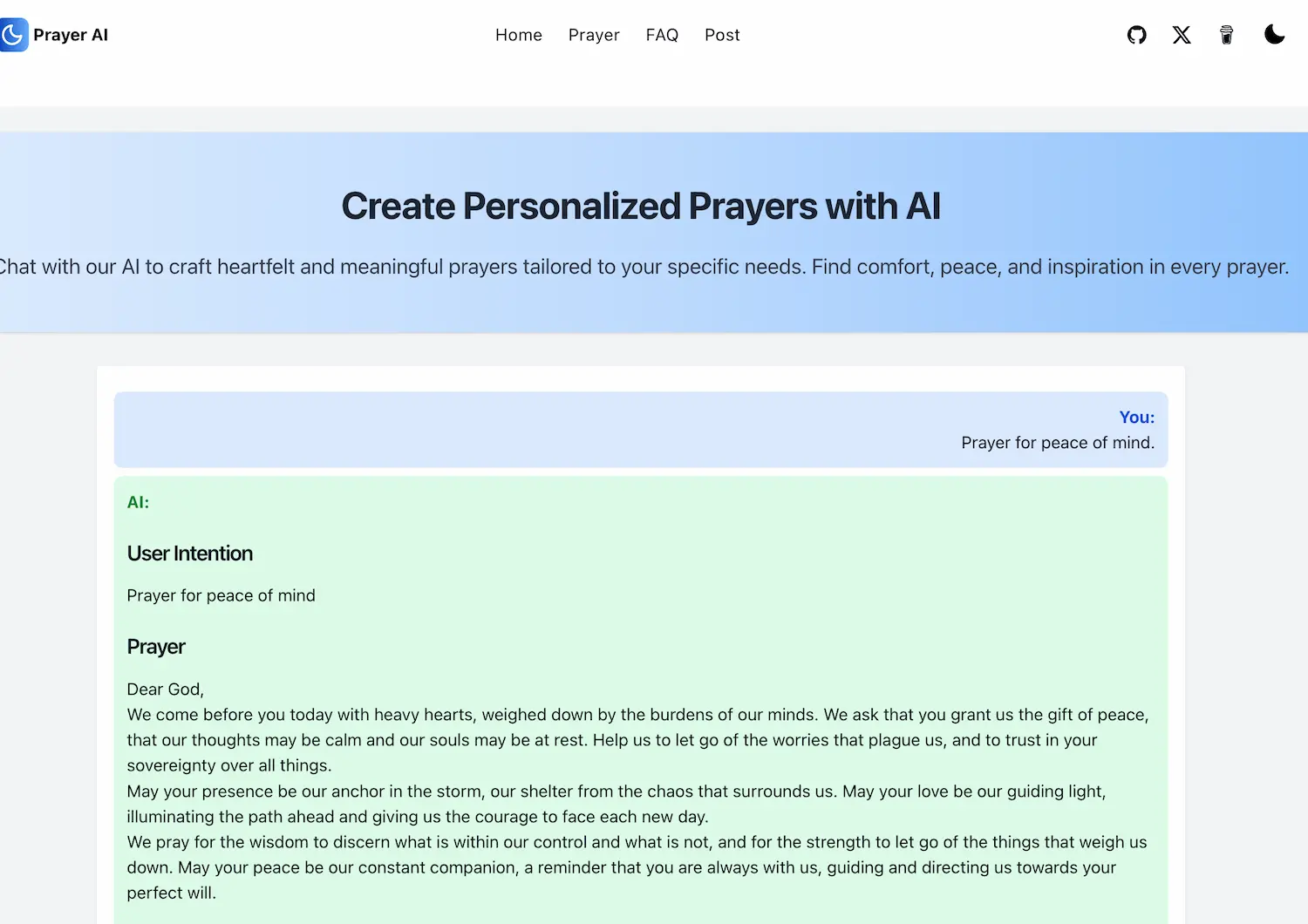 PrayerAI pricing and features