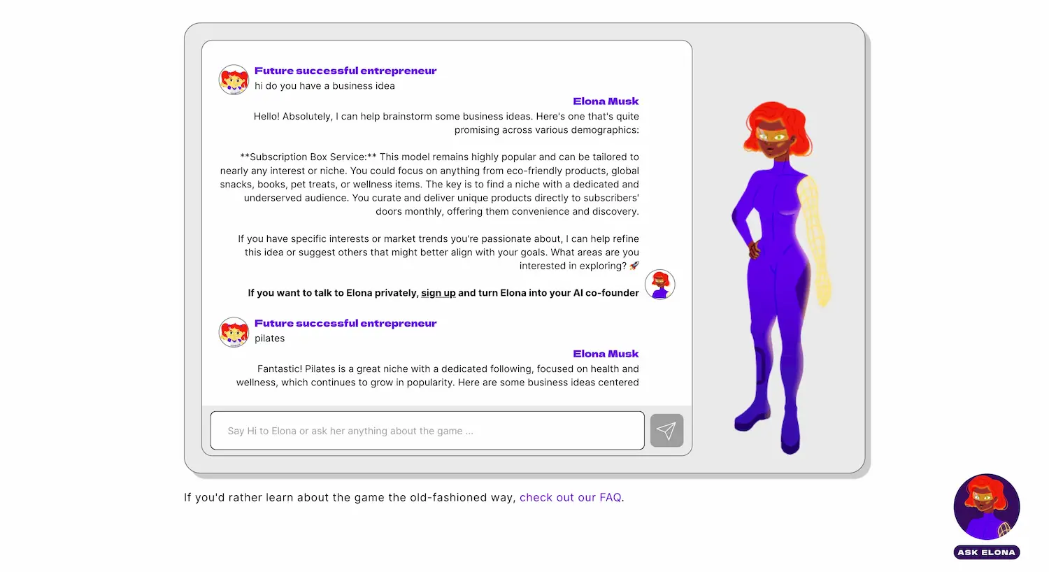 F/MS Startup Game pricing and features
