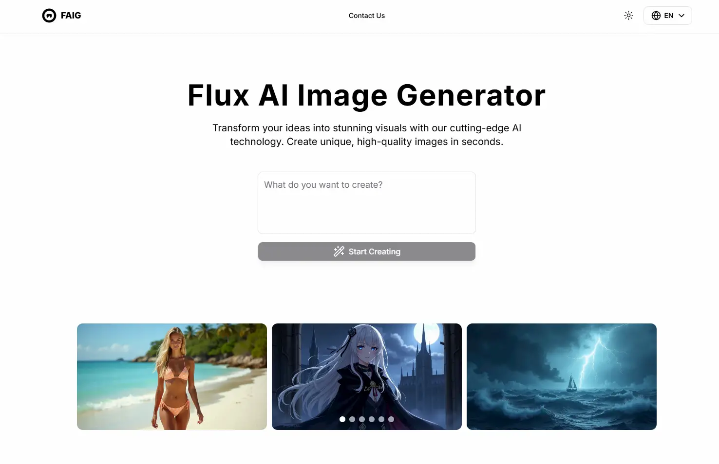 Flux AI Image Generator screenshot