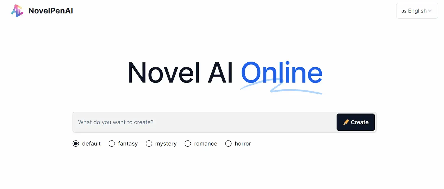 NovelPenAI screenshot