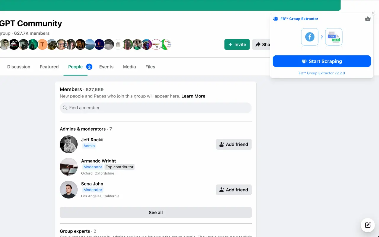 FB Group AI Extractor pricing and features