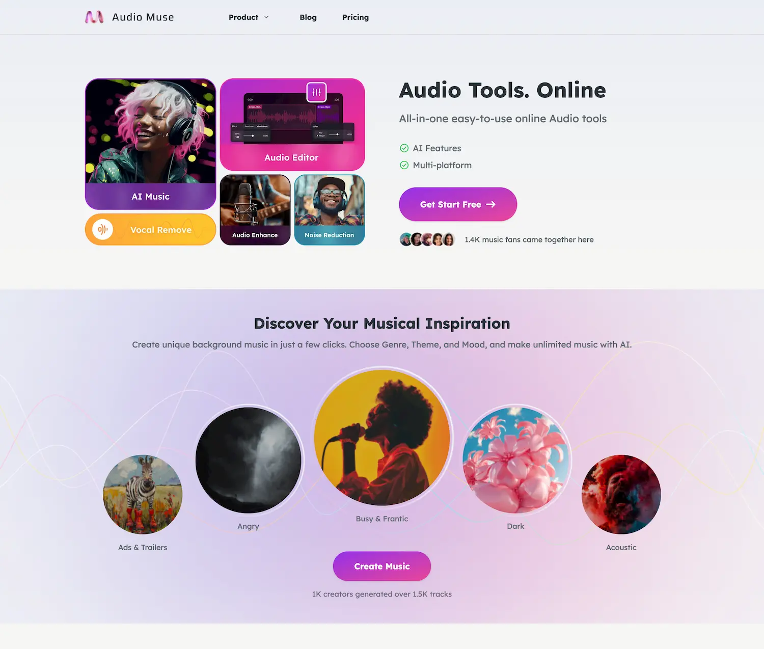 Audio Muse screenshot