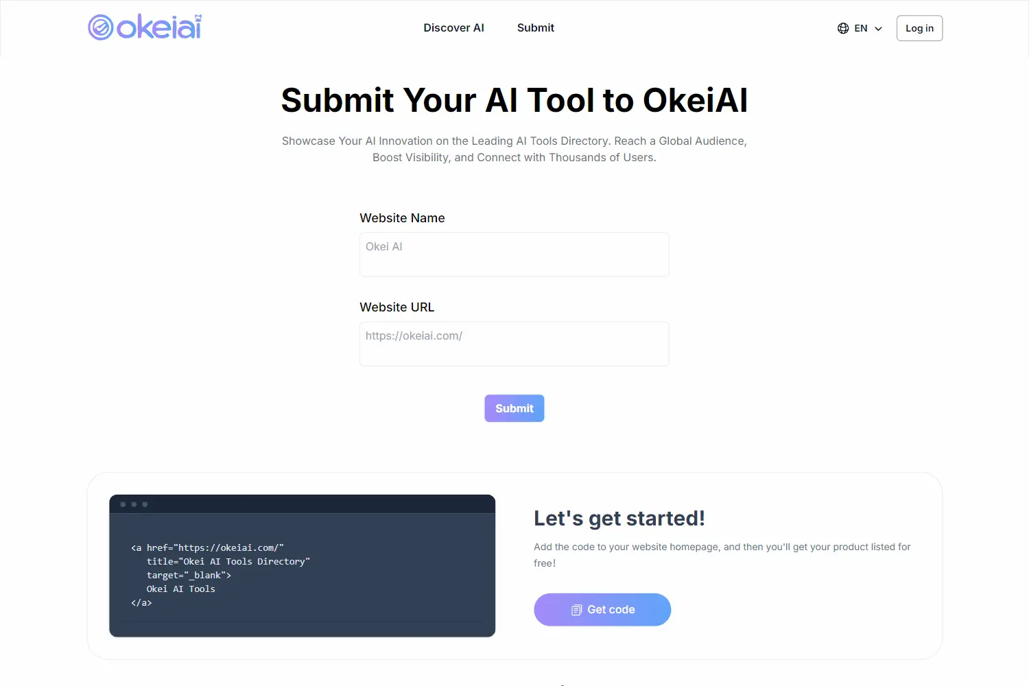 OkeiAI dashboard ,pricing plan and features