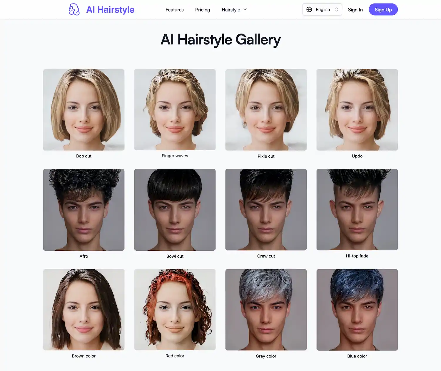 AI Hairstyle pricing and features