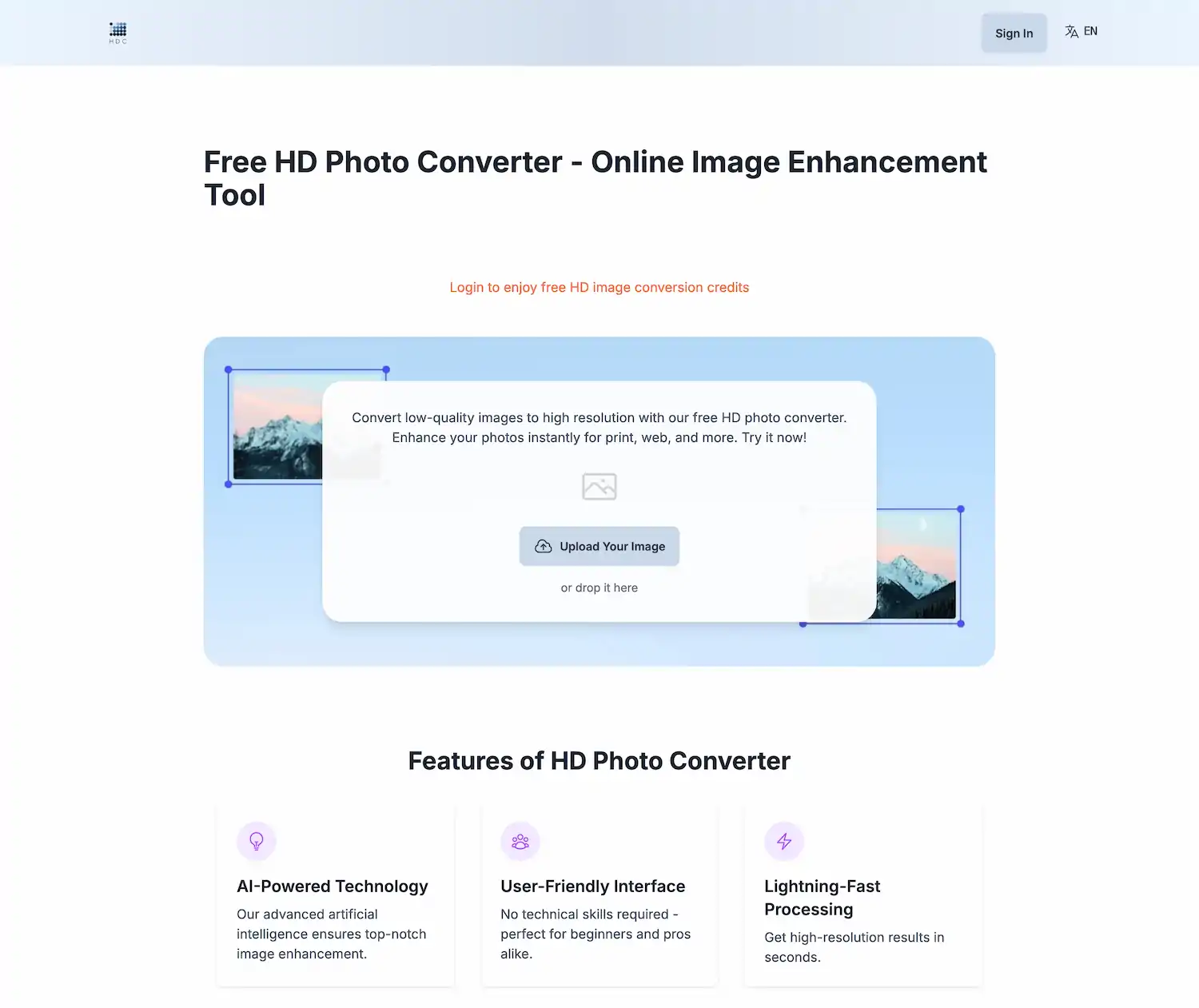 HD Photo Converter screenshot
