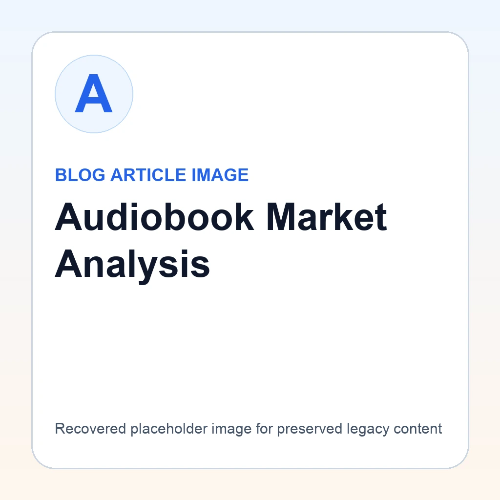 Global Audiobook Market Analysis Report