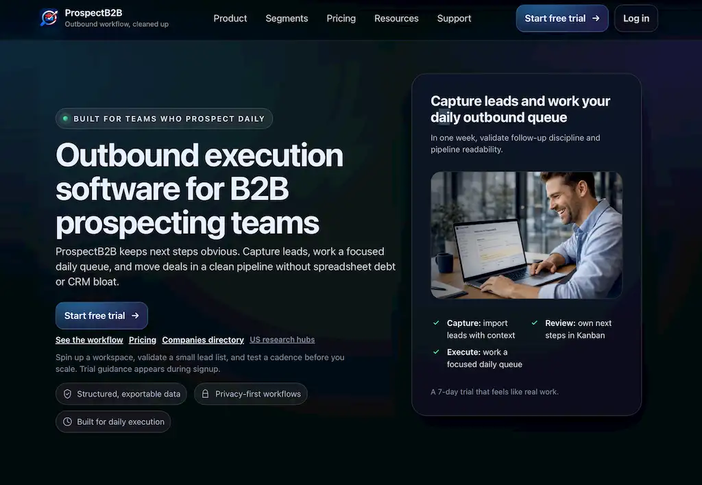 ProspectB2B official website