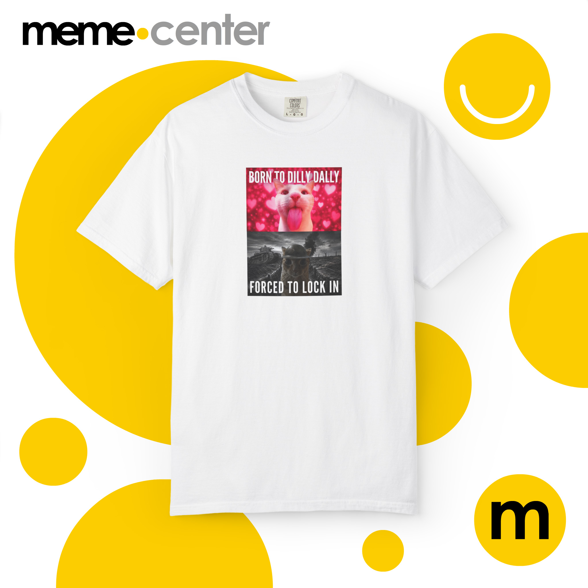 Meme.Center personalized meme T-shirt product example